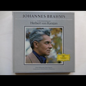Johannes Brahms - Herbert von Karajan / Berliner Philharmoniker / Wiener Singverein / Gundula Janowitz / Eberhard Wächter / Christian Ferras - Die 4 Symphonien · Das Violinkonzert · Die Haydn-Variationen · Ein Deutsches Requiem (1964) [7LP] BOXSET