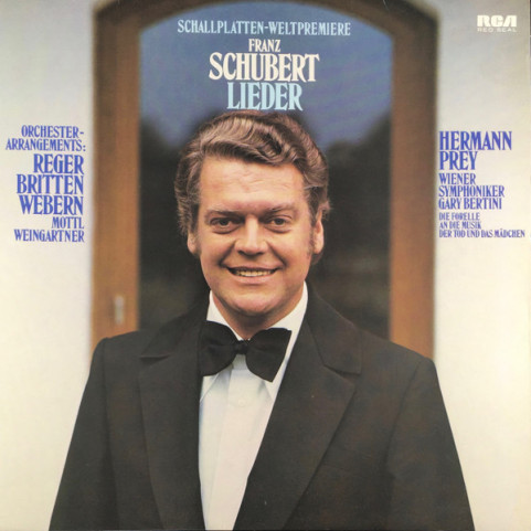 Franz Schubert : Hermann Prey · Wiener Symphoniker · Gary Bertini - Lieder (Orchester-Arrangements) (1978) [1LP]