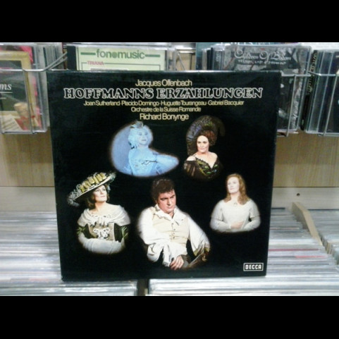 Jacques Offenbach / Joan Sutherland • Placido Domingo • Huguette Tourangeau • Gabriel Bacquier / Richard Bonynge / L'Orchestre De La Suisse Romande - Hoffmanns Erzählungen (1972) [3LP] BOXSET