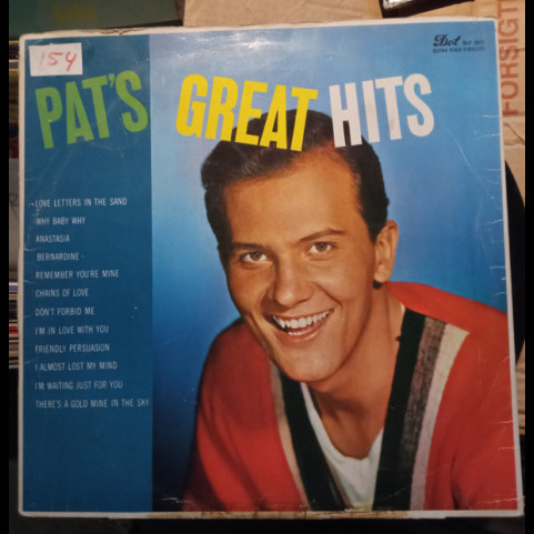 Pat Boone - Pat's Great Hits (1957) [1LP]