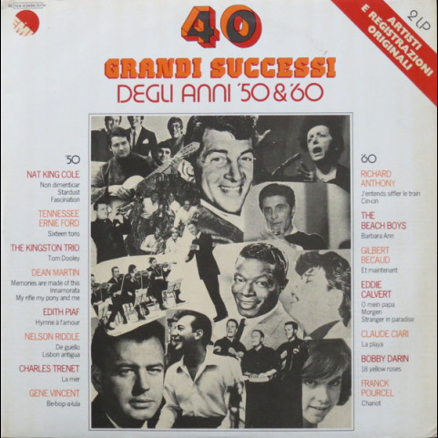 Various - 40 Grandi Successi Degli Anni '50 & '60 (1979) [2LP]
