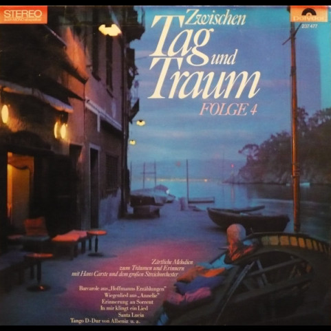 Hans Carste Und Sein Orchester - Zwischen Tag Und Traum Folge 4 (1965) [1LP]