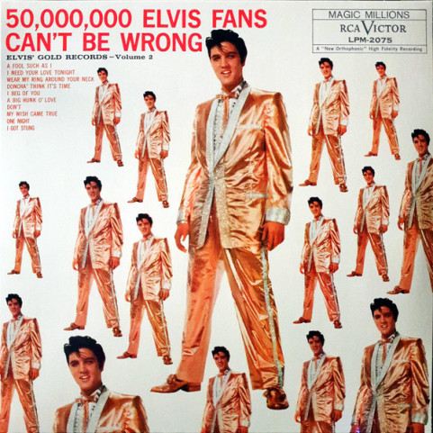 Elvis Presley - 50,000,000 Elvis Fans Can't Be Wrong - Elvis' Gold Records Volume 2 (2020) [1LP]