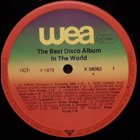Various - The Best Disco Album In The World (1979) [1LP]