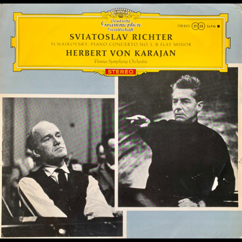 Pyotr Ilyich Tchaikovsky - Sviatoslav Richter ∙ Herbert von Karajan ∙ Wiener Symphoniker - Konzert Für Klavier Und Orchester Nr. 1 B-moll (1964) [1LP]