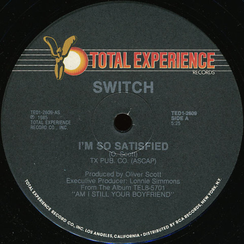 Switch (6) - I'm So Satisfied (1985) [12"]