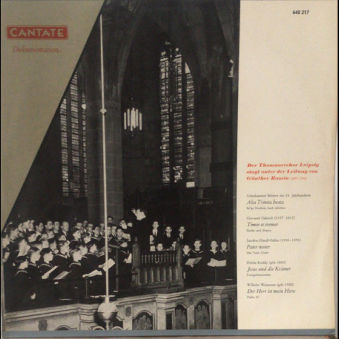 Thomanerchor, Günther Ramin - Alta Trinita Beata / Timor Et Tremor / Pater Noster / Jesus Und Die Krämer / Der Herr Ist Mein Hirte [1LP]