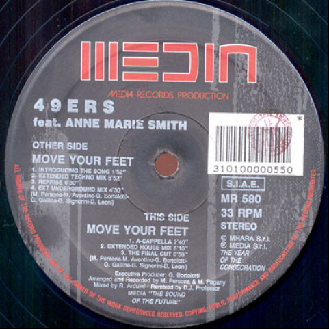 49ers Feat. Ann-Marie Smith - Move Your Feet (1991) [12"]