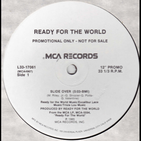 Ready For The World - Slide Over (1985) [12"]
