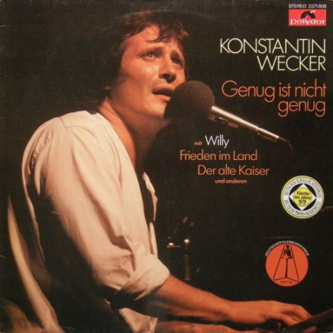 Konstantin Wecker - Genug Ist Nicht Genug (1978) [1LP]