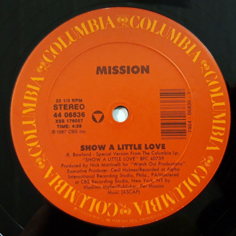 Mission (2) - Show A Little Love (1987) [12"]
