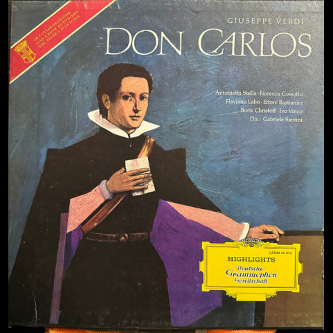 Giuseppe Verdi, Gabriele Santini (2), Orchestra Del Teatro Alla Scala, Coro Del Teatro Alla Scala - Don Carlos (1963) [1LP]