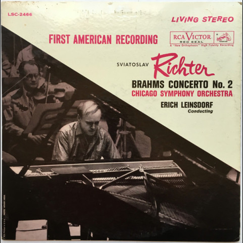 Johannes Brahms / Sviatoslav Richter, Chicago Symphony Orchestra, Erich Leinsdorf - Concerto No. 2 (1960) [1LP]