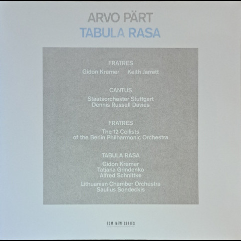 Arvo Pärt - Tabula Rasa (2024) [1LP]