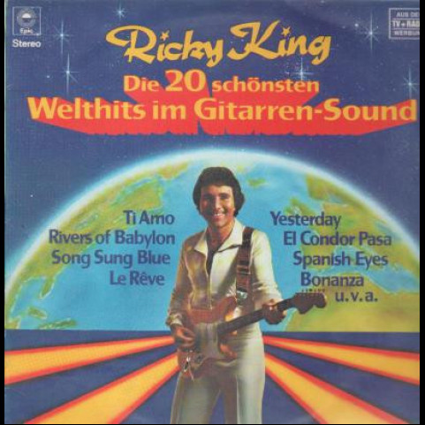 Ricky King - Die 20 Schönsten Welthits Im Gitarrensound (1978) [1LP]
