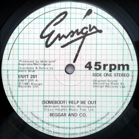 Beggar & Co. - (Somebody) Help Me Out (1981) [12"]