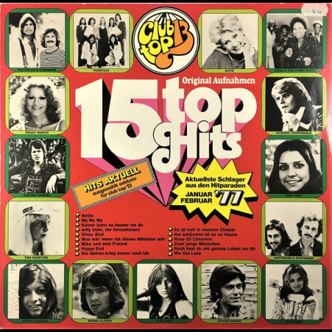 Various - 15 Top Hits - Aktuellste Schlager Aus Den Hitparaden Januar Februar '77 (1976) [1LP]