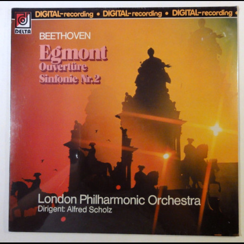 London Philharmonic Orchestra, Ludwig van Beethoven - Egmont, Overtüre Sinfonie Nr. 2 (1980) [1LP]