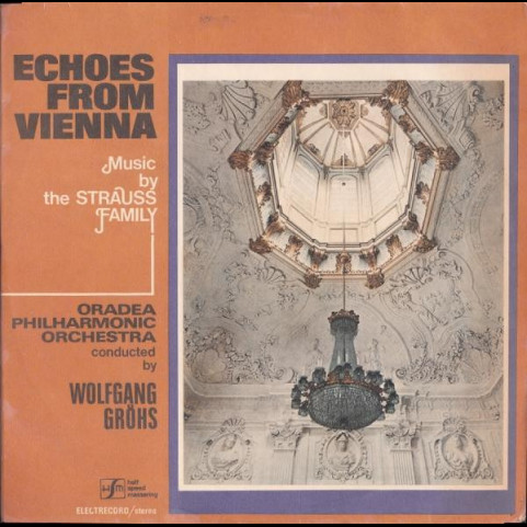 Orchestra Simfonică a Filarmonicii de Stat Oradea Conducted By: Wolfgang Gröhs - Echoes From Vienna - Music By The Strauss Family (1988) [1LP]