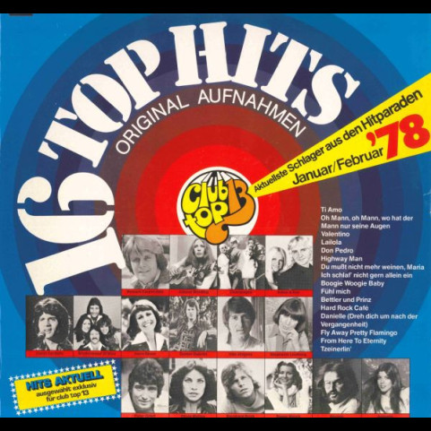 Various - 16 Top Hits (Aktuellste Schlager Aus Den Hitparaden Januar/Februar '78) (1978) [1LP]