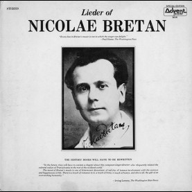 Nicolae Bretan - Lieder Of Nicolae Bretan (1976) [1LP]