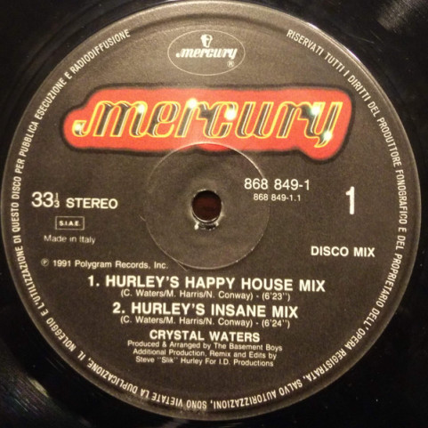 Crystal Waters - Makin' Happy (1991) [12"]
