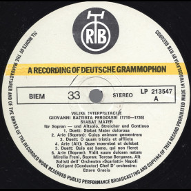 Giovanni Battista Pergolesi - Mirella Freni • Teresa Berganza, Solisti Dell'Orchestra 