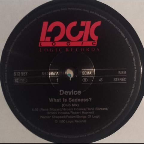 Device (3) - What Is Sadness? (1990) [12"]