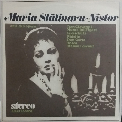 Maria Slătinaru-Nistor - Arii Din Opere (1980) [1LP]
