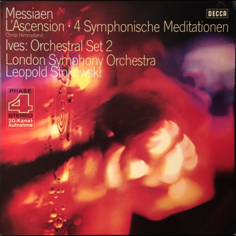 Olivier Messiaen, Charles Ives, Leopold Stokowski, London Symphony Orchestra - L'Ascension - 4 Symphonische Meditationen / Orchestral Set 2 (1971) [1LP]
