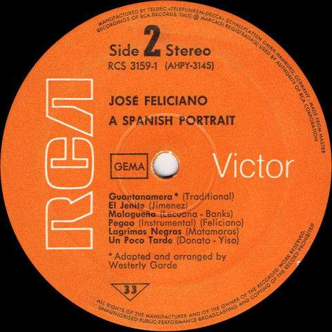 José Feliciano - A Spanish Portrait Of [2LP]