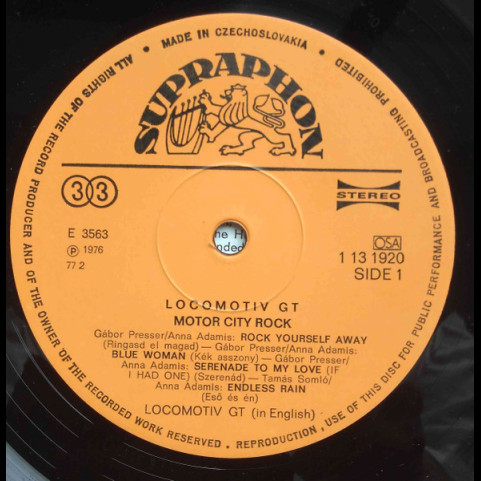 Locomotiv GT - Motor City Rock (1977) [1LP]