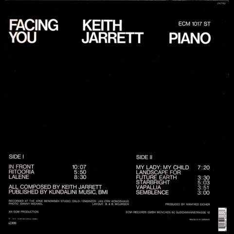Keith Jarrett - Facing You (2015) [1LP]