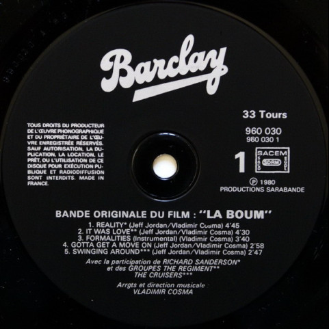 Vladimir Cosma - La Boum (1980) [1LP]
