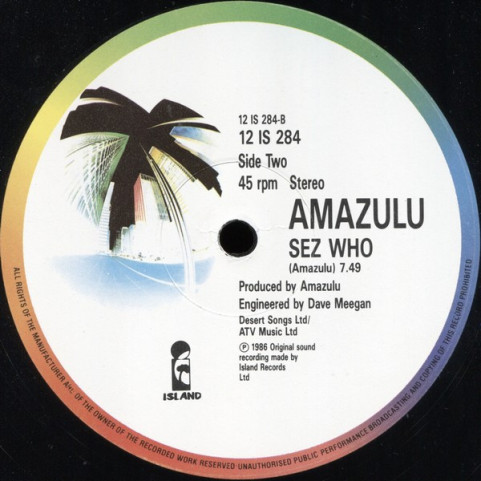 Amazulu - Too Good To Be Forgotten (1986) [12"]