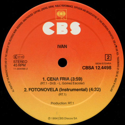 Ivan (4) - Fotonovela (Chapter II) (1984) [12"]