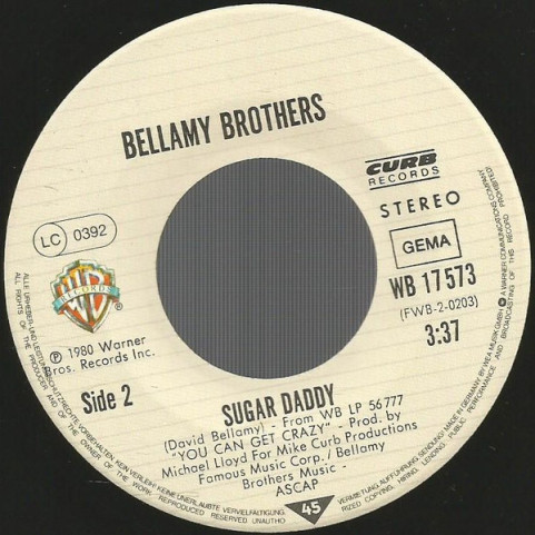 Bellamy Brothers - Dancin' Cowboys (1980) [7"]