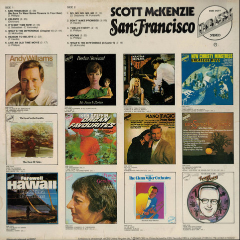 Scott McKenzie - San Francisco (Be Sure To Wear Some Flowers In Your Hair) (1974) [1LP]