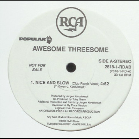 Awesome Threesome - Nice And Slow (1990) [12"]