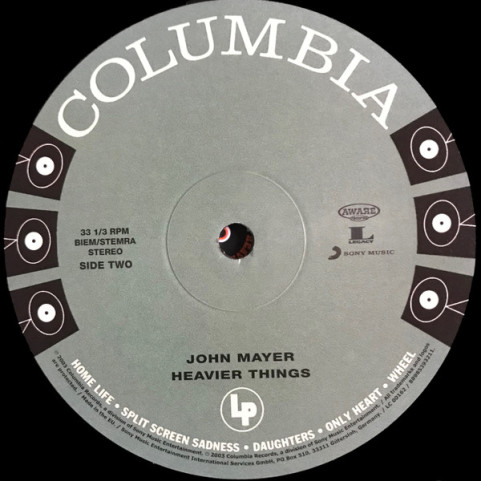 John Mayer - Heavier Things (2017) [1LP] 180g