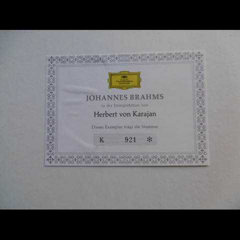 Johannes Brahms - Herbert von Karajan / Berliner Philharmoniker / Wiener Singverein / Gundula Janowitz / Eberhard Wächter / Christian Ferras - Die 4 Symphonien · Das Violinkonzert · Die Haydn-Variationen · Ein Deutsches Requiem (1964) [7LP] BOXSET