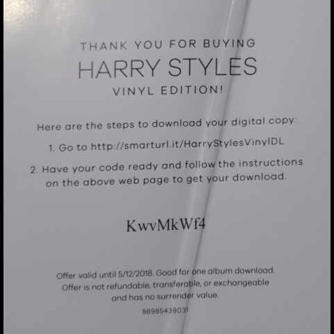 Harry Styles - Harry Styles (2017) [1LP] 180g
