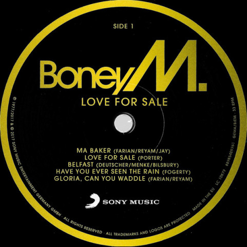 Boney M. - Love For Sale (2017) [1LP]