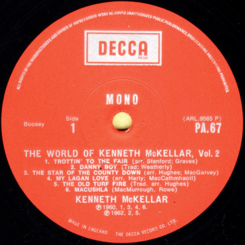 Kenneth McKellar - The World Of Kenneth McKellar Vol. 2 (1970) [1LP]