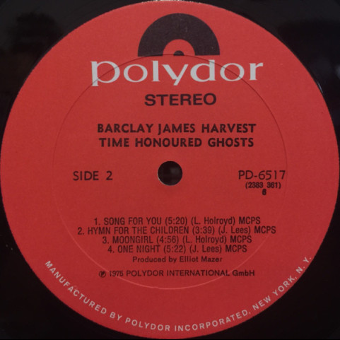 Barclay James Harvest - Time Honoured Ghosts (1975) [1LP]
