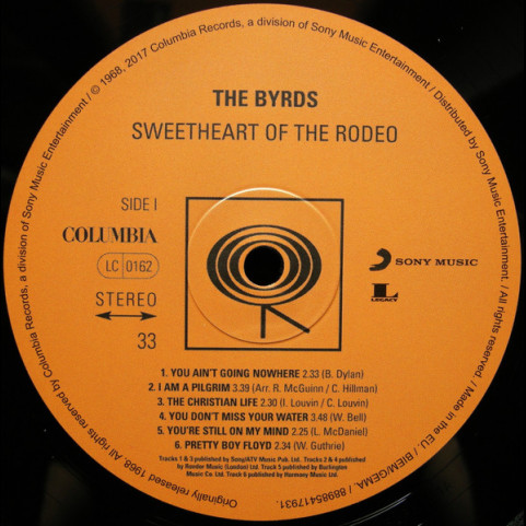 Byrds, The - Sweetheart Of The Rodeo (2017) [1LP] 180g