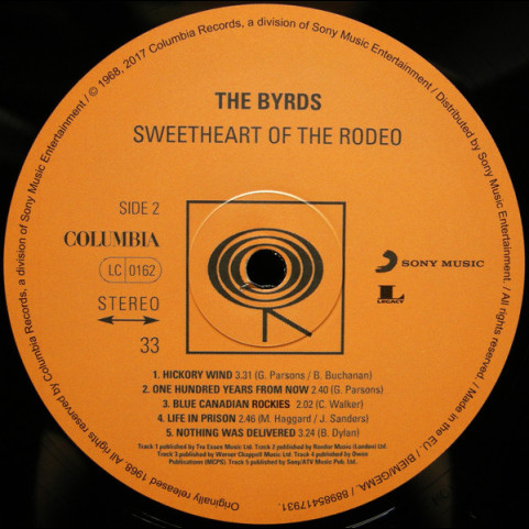 Byrds, The - Sweetheart Of The Rodeo (2017) [1LP] 180g