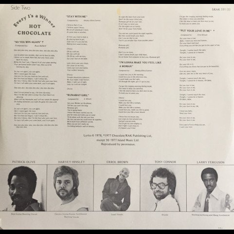 Hot Chocolate - Every 1's A Winner (2025) [1LP]