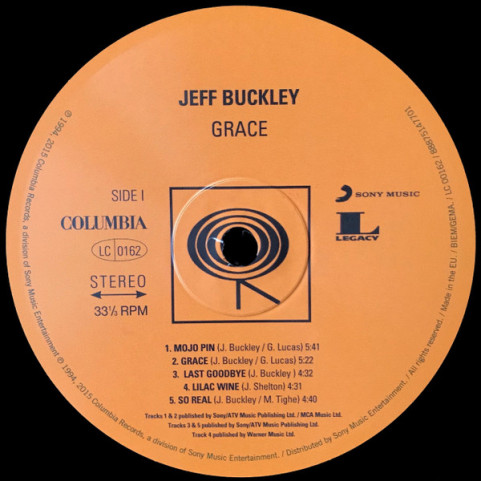 Jeff Buckley - Grace (2015) [1LP] 180g