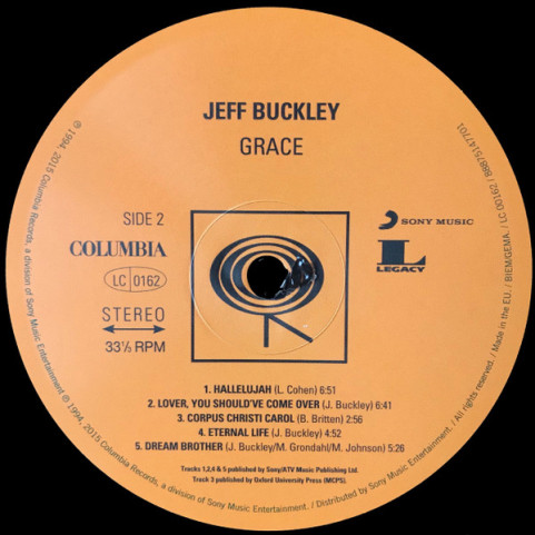 Jeff Buckley - Grace (2015) [1LP] 180g